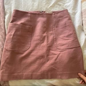 Loft Outlet Mauve Mini Skirt with Pockets